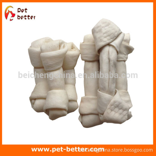 factory supply White Puffy Flat Knot Bone